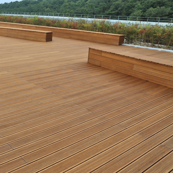 bamboo decking outside