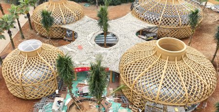 Pavillon en bambou à BFA