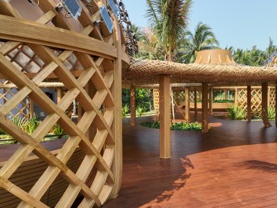 Pabellón de bambú en BFA