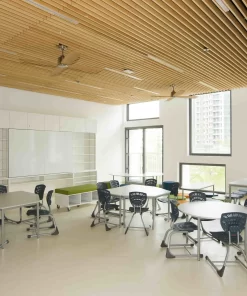 Бамбуковый потолок для классов детского сада